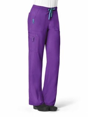 Carhartt Force Cross-Flex Women's Boot Cut Pant - Purple with Teal